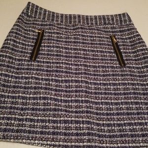 Loft Mini Tweed Skirt size 2/ Color:Blue